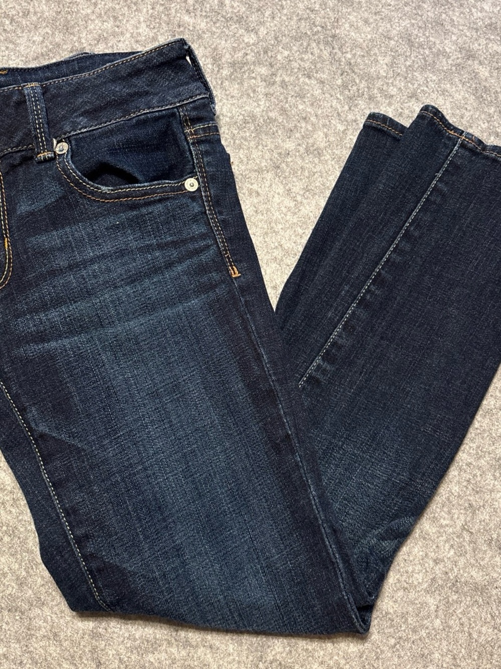 American Eagle Outfitters Dark Indigo Straight Leg Jeans